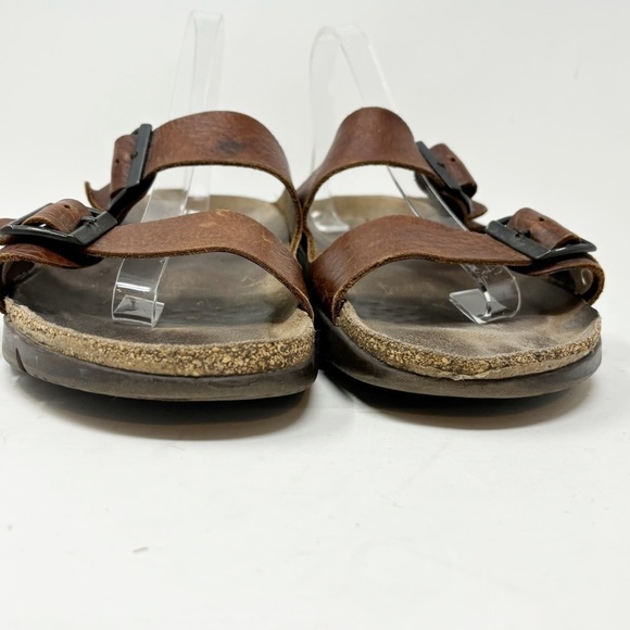 MEPHISTO Men’s Brown ZONDER Desert Buffalo Comfort Sandal Cork Footbed Size 12.5 - Picture 7 of 13